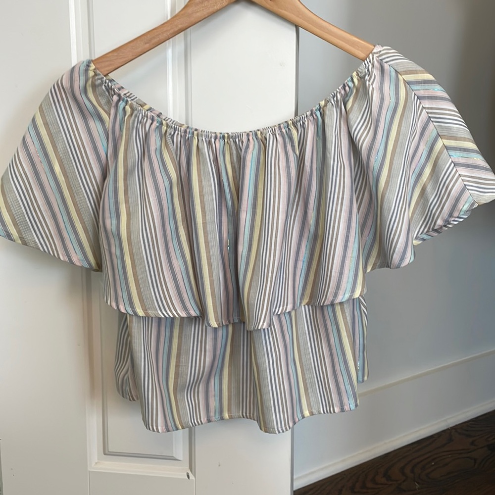 Kimchi Blue Ruffle crop